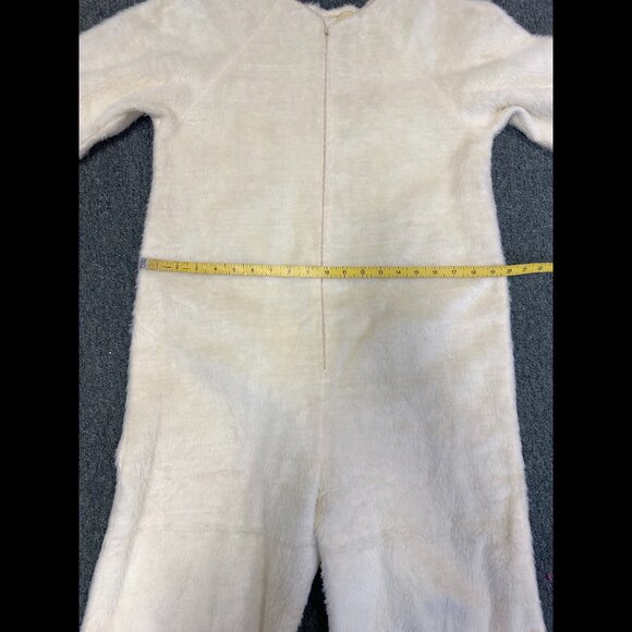 Vintage White Bunny Rabbit Costume w wired Ears Halloween Easter Short Adult - Picture 11 of 16